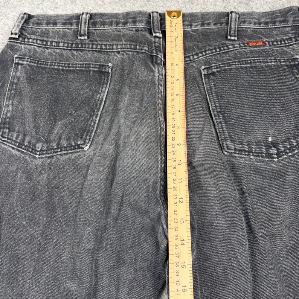 Rustler Jeans Mens 36x30 Black Faded Denim Regular Fit Western Outdoor Rugged - Picture 13 of 16